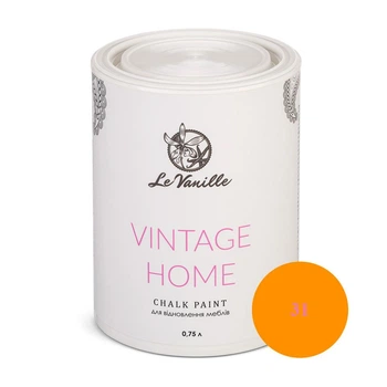 Крейдова фарба Le Vanille Vintage Home помаранчева (колір 31) 0,75 л