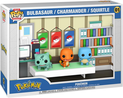 Zestaw figurek Funko Pop! Moments Deluxe Pokemon 1996 Bulbasaur, Charmander i Squirtle (889698732543)