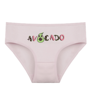 Трусы слипы для девочки с принтом AVOCADO - Donella - 4171953AV - 146-152 см - Светло-розовый