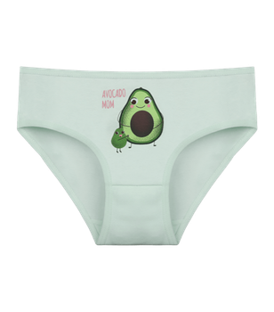 Трусы слипы для девочки с принтом AVOCADO - Donella - 4171953AV - 98-104 см - Светло-бирюзовый