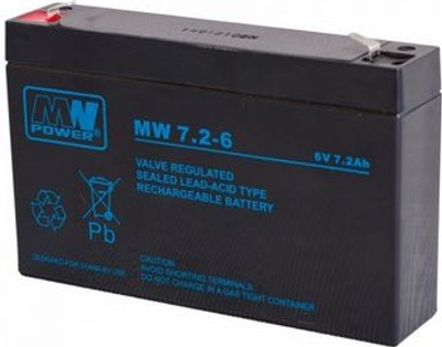 Акумуляторна батарея MW Power VRLA AGM MW 7.2-6 6V 7.2Ah (5901885207162)