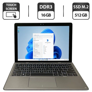 Планшет Dell Latitude 7200 2-in-1 / 12.3" (1920x1080) IPS Touch / Intel Core i7-10610U (4 (8) ядра по 1.8 - 4.9 GHz) / 16 GB DDR3 / 512 GB SSD M.2 / Intel UHD Graphics 620 / WebCam б/у