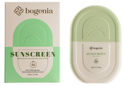Солнцезащитный крем Sunscreeen Face Cream SPF50+ТМ Bogenia BG441 №001, 50 мл
