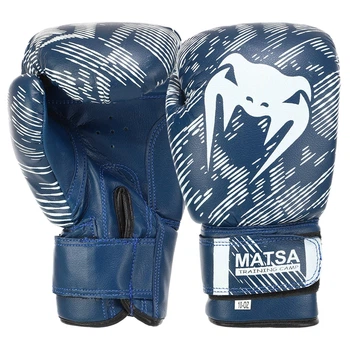 Рукавички боксерські MATSA MA-0033 4 унції синій