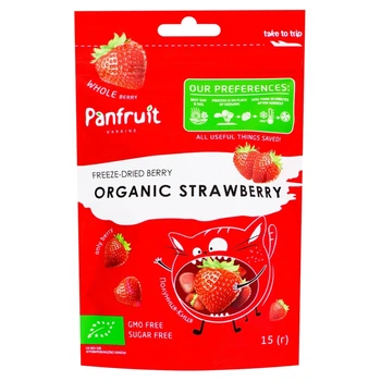 Полуниця ціла сублімована органічна Panfruit 15 г (19743767)