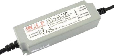 Zasilacz GLP LED Driver Constant Current 25W 1050 mA, 15 - 24 VDC GPF-25D-1050 (5902135146361)