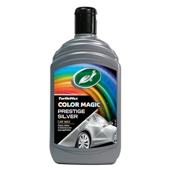 Поліроль для кузова Turtle Wax Color Magic Silver 500 мл, кольорозбагачений віск для сріблястих авто, відновлення кольору та блиск