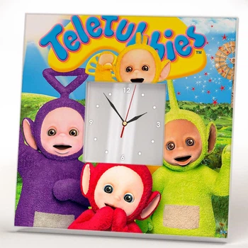 Годинник "Персонажі шоу Телепузики. Teletubbies" подарунок фанатам серіалів, прикраса для інтер'єру дитячої, спальні