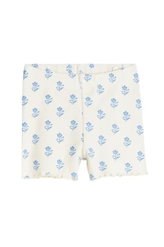 Шорти H&M 270843524_floral 68 Кремовий/Блакитний