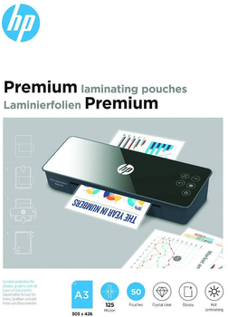 Płynka do laminowania HP Premium Laminating Pouches A3 303x426 mm 125 mikronów błyszcząca 50 szt. (9127)