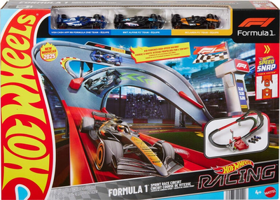 Tor samochodowy Hot Wheels Racing Formula 1 Sprint Race Circuit Track Set JDY15 (0194735291120)