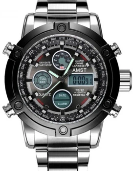 Мужские часы AMST Mountain Steel Silver Nano