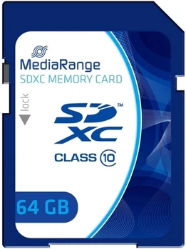 Карта памяти MediaRange SDXC 64GB Class 10 (4260283116874)