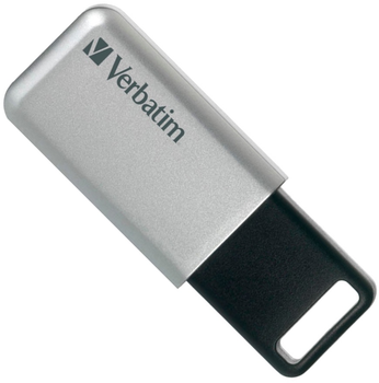Pamięć USB USB Verbatim Secure Pro 32GB USB 3.2 Gen1 Silver/Black (0023942986652)