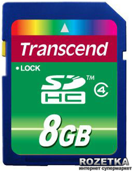 Karta pamięci Transcend SDHC 8GB Class 4 (TS8GSDHC4)