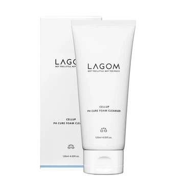 Очищающая пенка на основе гималайской соли Lagom Cellup PH Cure Foam Cleanser, 120 мл
