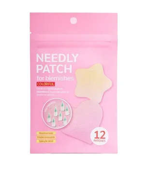 Микроигольные патчи от прыщей Needly Patch for blemishes colorful, 12 шт