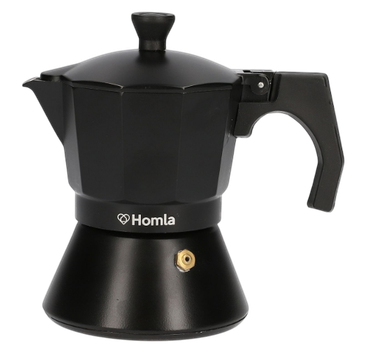 Гейзерна кавоварка Holma Mia Mokka чорна 3 чашки 150 мл (5902869946619)