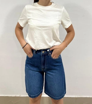 Жіночі шорти бермуди High waist H&M (58480) W34 Темно-сині