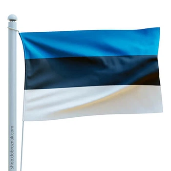 Прапор Dobroznak Естонії (60х84 см, атлас) (7795)