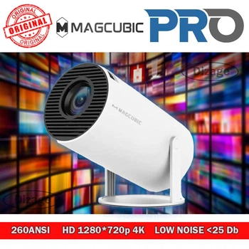 Проектор Magcubic hy300 pro 720p 4k android tv dual bluetooth wifi 260 ansi портативний міні смарт домашній кінотеатр для телефона screen cast