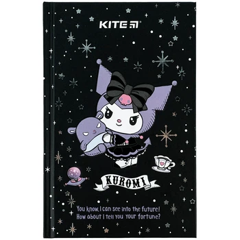 Блокнот Kite Kuromi HK24-199-1, тверда обкладинка, А6, 80 аркушів, клітинка