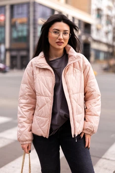 Жіноча демісезонна куртка «Blush Comfort» Lusskiri XL персикова 557952