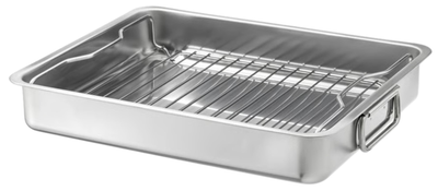 Forma do pieczenia IKEA KONCIS z grilem stal nierdzewna 40 x 32 cm (100.990.53)