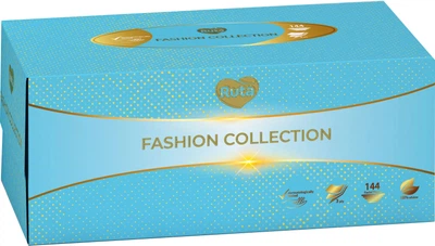 Серветки косметичні Ruta Fashion Collection 144 аркушів 3 шари (4820202897569)
