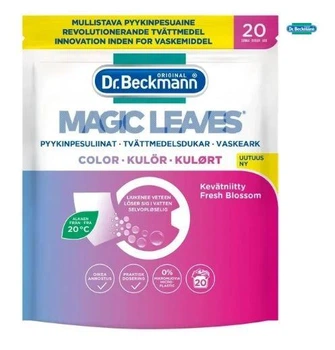 Салфетки Dr. Beckmann Magic Leaves для стирки Цветных тканей 20 шт