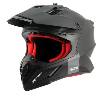 Мотошлем AXOR X-Cross SC Black/Red Матовый, размер M.