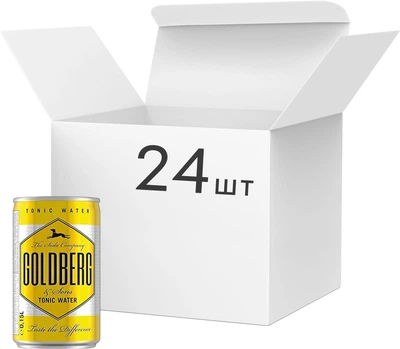 Упаковка тоніка Goldberg Tonic Water 150 мл х 24 шт (4025127027903)