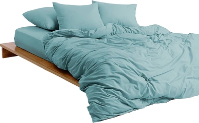 Комплект постельного белья Mirson Двуспальный 175х210 см 015 Aquamarine Soft Touch of Satin (2200011282862)