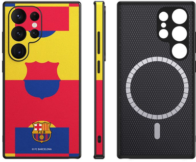 Etui OCPC FCB Phone Case Magnetic MF do Samsung Galaxy S25 Ultra Red Yellow (OCFCBMCS25UMF)