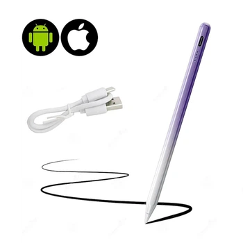 Стилус универсальный для планшета и телефона iOS/Android iPhone/Xiaomi/Samsung/Huawei iPad/Honor Pad Gradient Purple