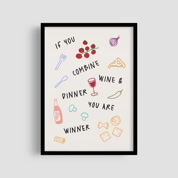 Постер Roomy "Wine Love" Без рамки A4 (29.7x21 cm)