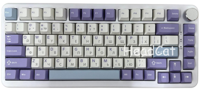 Ігрова магнітна клавітура Ajazz ak820 MAX HE Purple з Українською розкладкою