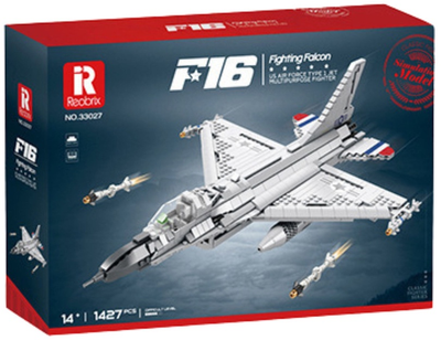 Конструктор LeanToys Винищувач F-16 1427 елементів 24741 (5905991057918)