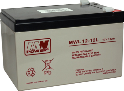 Akumulator MW Power VRLA AGM MWL 12-12L 12V 12Ah (5902135112748)