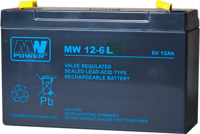 Akumulator MW Power VRLA AGM MW 12-6L 6V 12Ah (5902135113776)