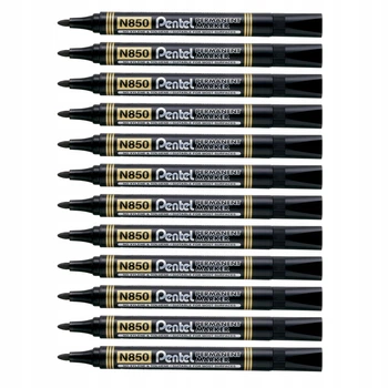 Перманентний маркер Pentel чорний 12 шт. N850