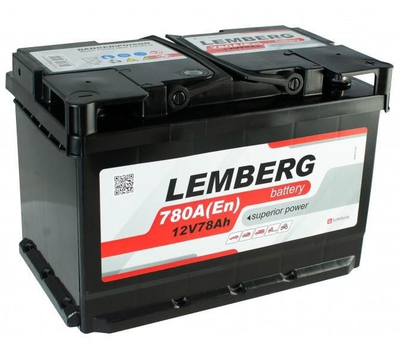 Аккумулятор 78 Аh/12V LEMBERG battery Euro LB78-0