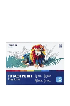 Пластилин Kite Classic, 18 цветов цвет разноцветный KITE ЦБ-00281391