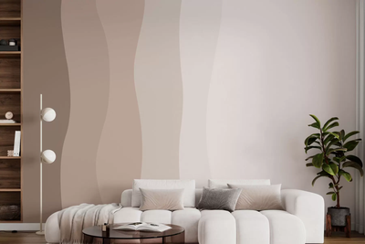 Фотообои флизелиновые Styleo 3D Волнистые линии w01724v3 Разные цвета 300х200 см