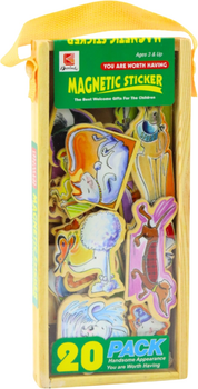 Zestaw drewnianych magnesów Lean Toys Zwierzęta 20 szt Kolorowy (5905991021797)