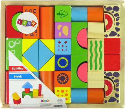 Zestaw drewnianych klocków Lean Toys Building Block (5904665991893)