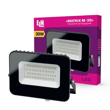 Прожектор Світлодіодний ELM Matrix 30W 6500К IP65 (26-0039)