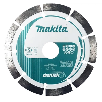 Круг алмазний Makita Diamak по бетону сегмент 125*22,23мм D-80086