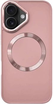 Чехол для iPhone 16 Plus Fruct Metal Style Case with Magsafe Матовый Pink
