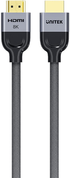 Kabel Unitek LUX HDMI - HDMI 2.1 8K 5 m Black (C11093RGY01-5M)